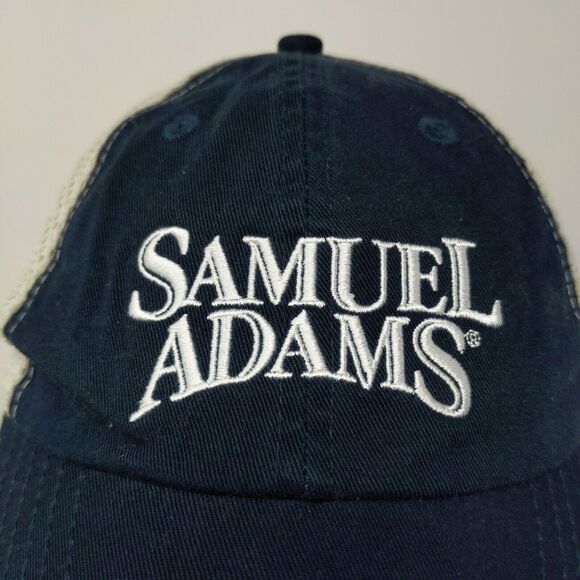 Samuel Adams The Boston Beer Company Blue White Adjustable Strapback Hat Logo - Picture 3 of 10